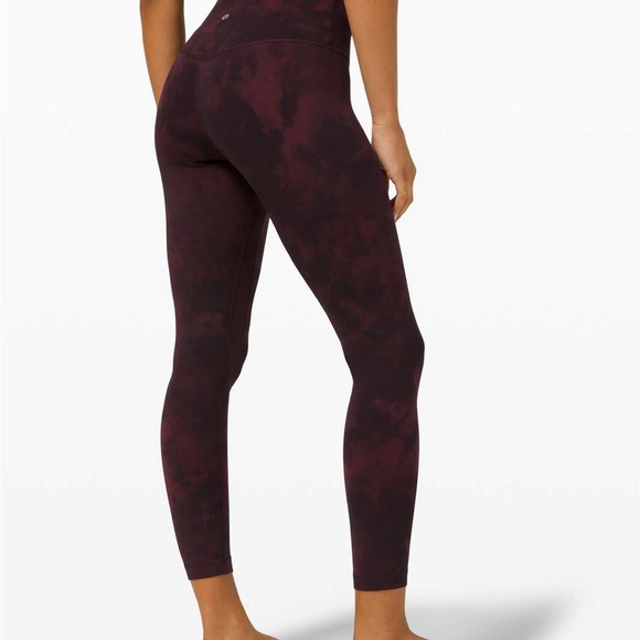 lululemon athletica Pants - Diamond Dye Cassis/Black align pant 25”